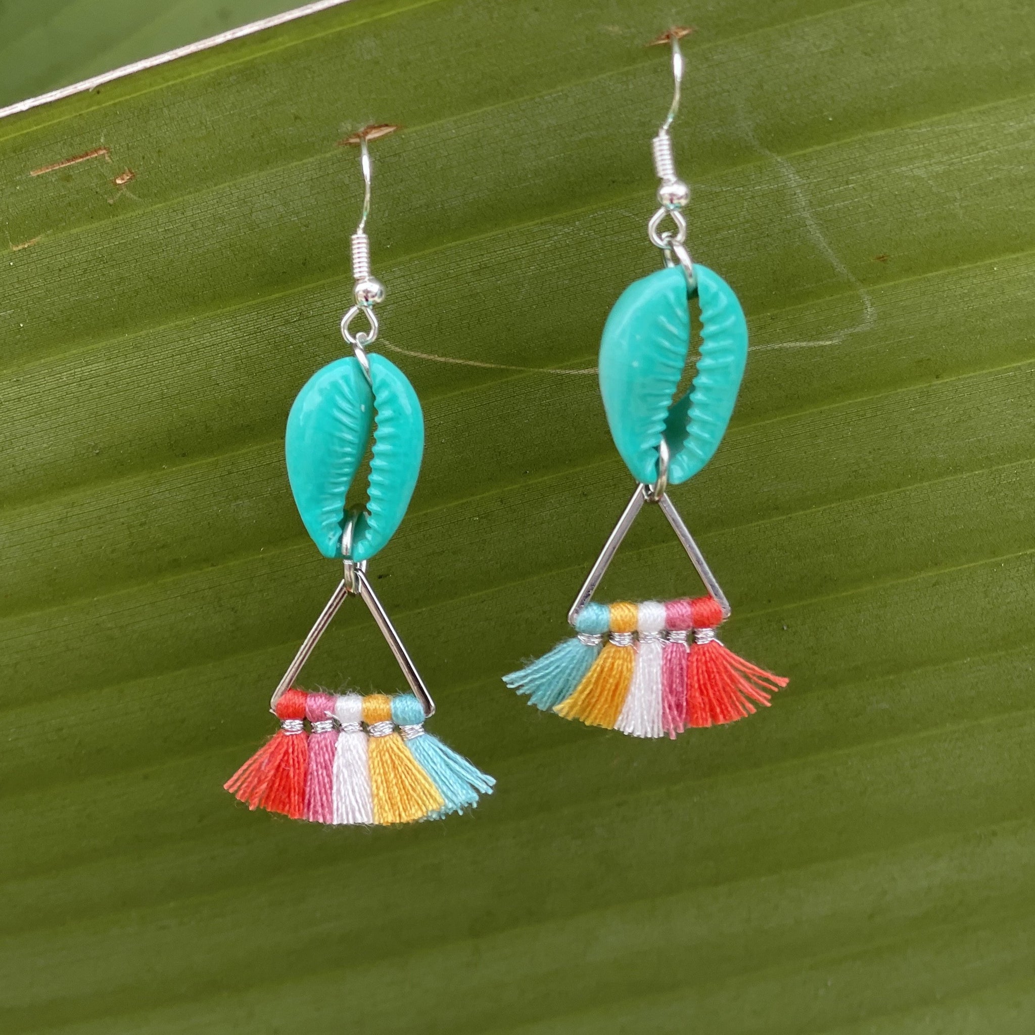 Tropical Fan Earrings