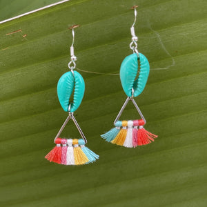 Tropical Fan Earrings