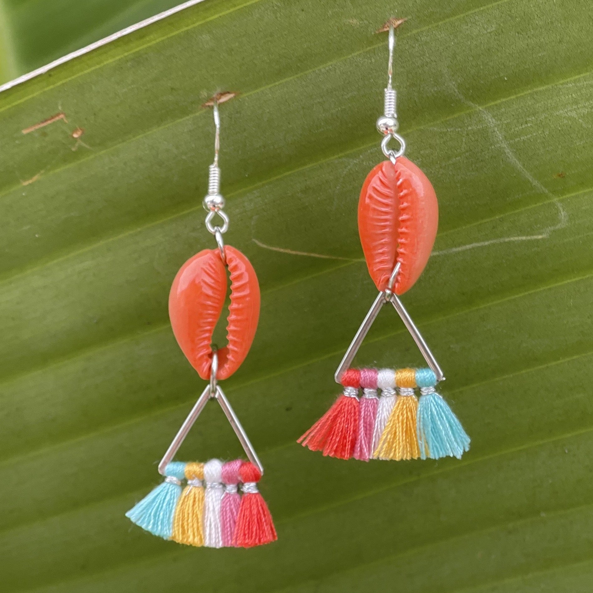 Tropical Fan Earrings