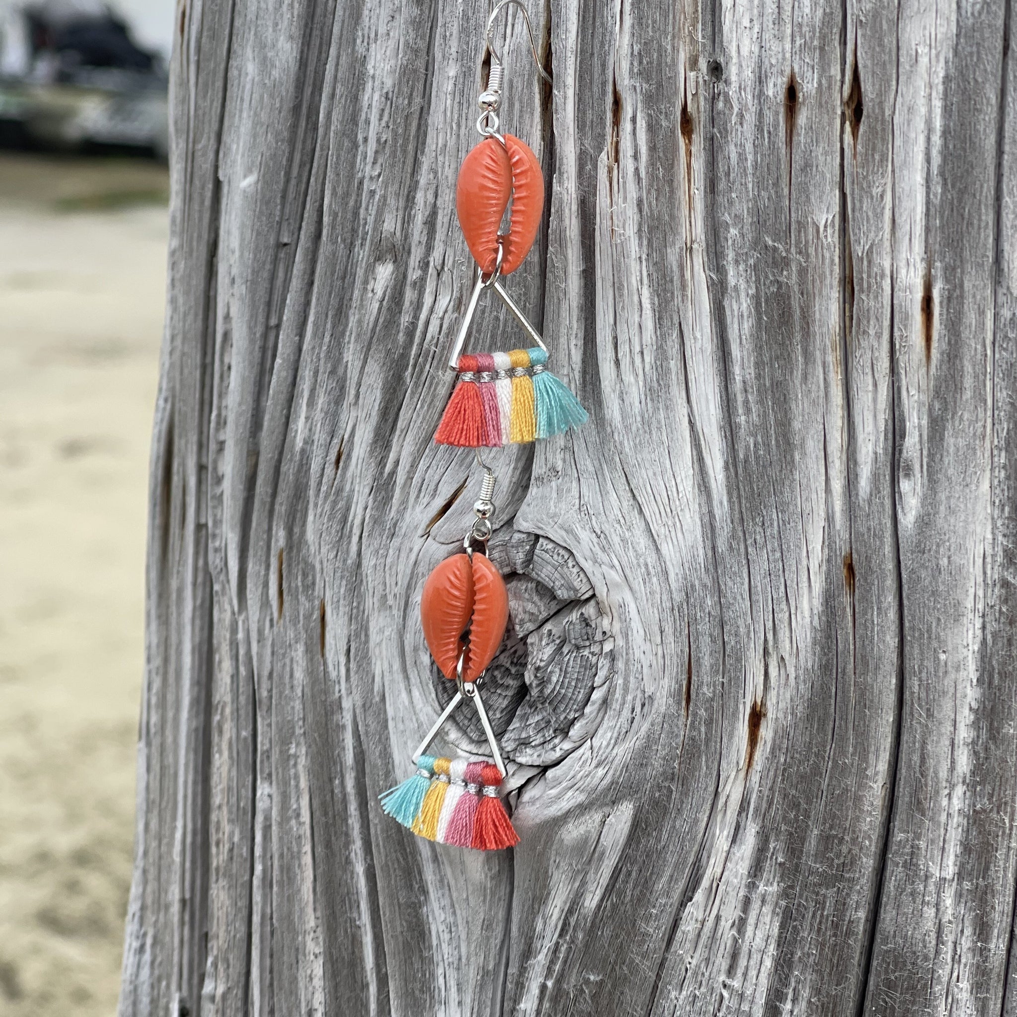 Tropical Fan Earrings