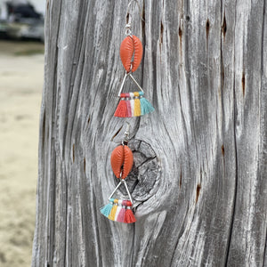 Tropical Fan Earrings