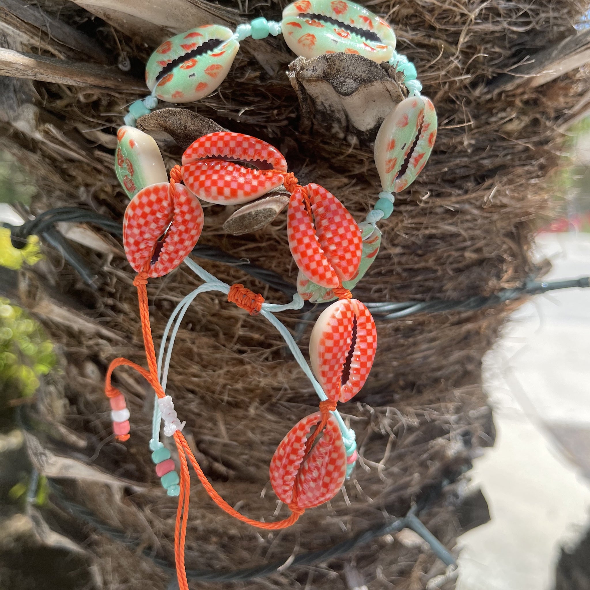 Patterned Cowrie Shell Bracelet/Anklet/Necklace