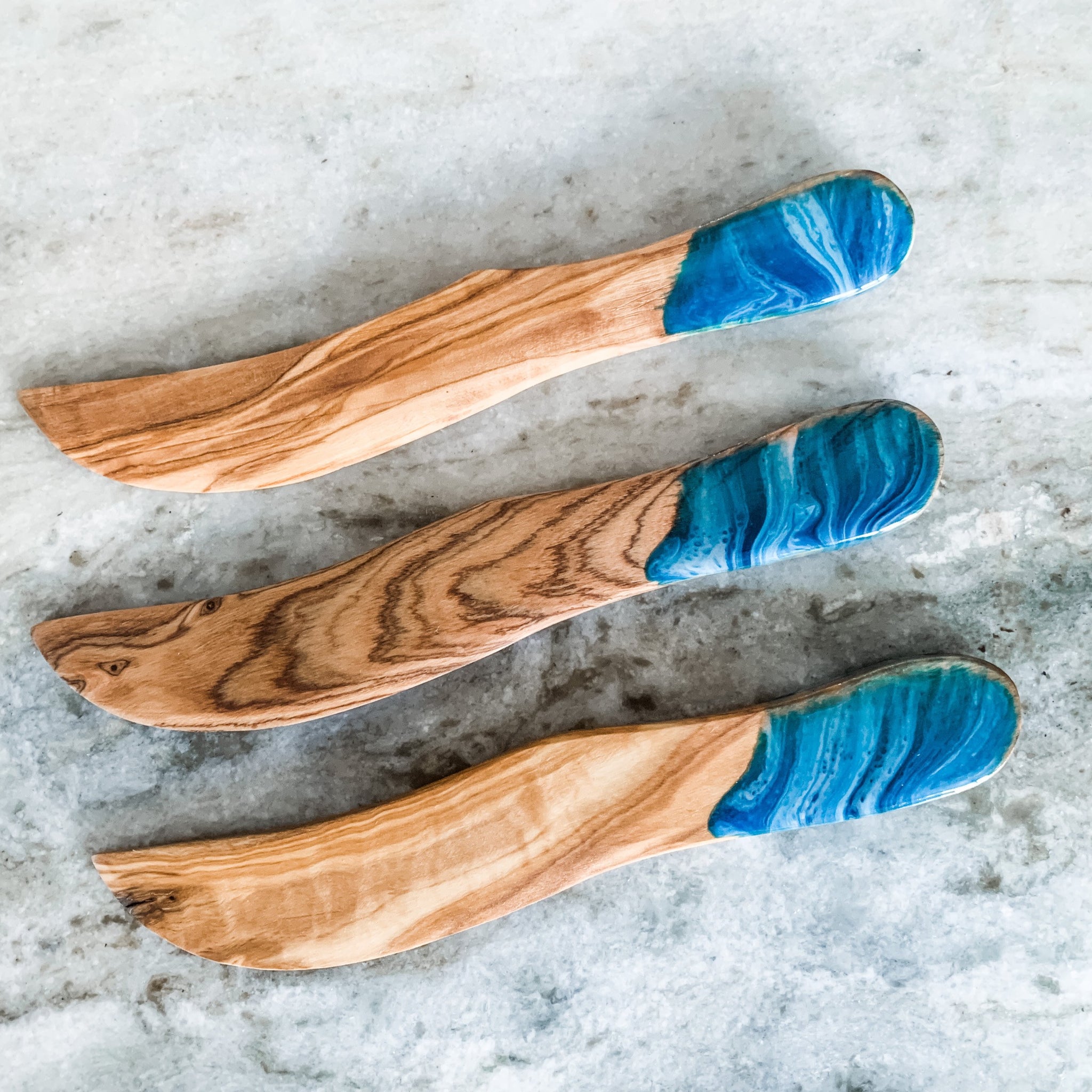 Olive Wood Cheese Spreader