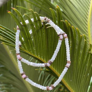 Coco Striped & Shell Necklace, Bracelet, Anklet