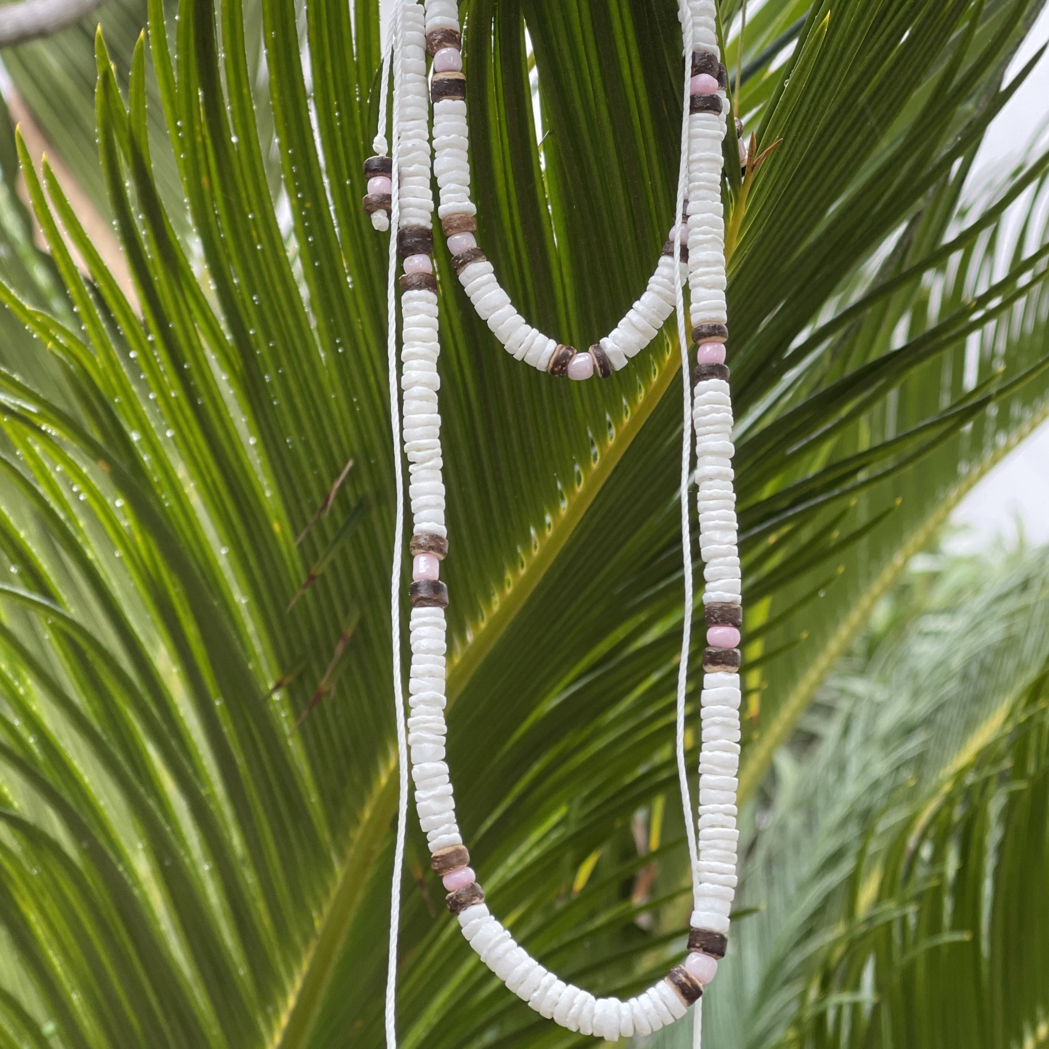Coco Striped & Shell Necklace, Bracelet, Anklet