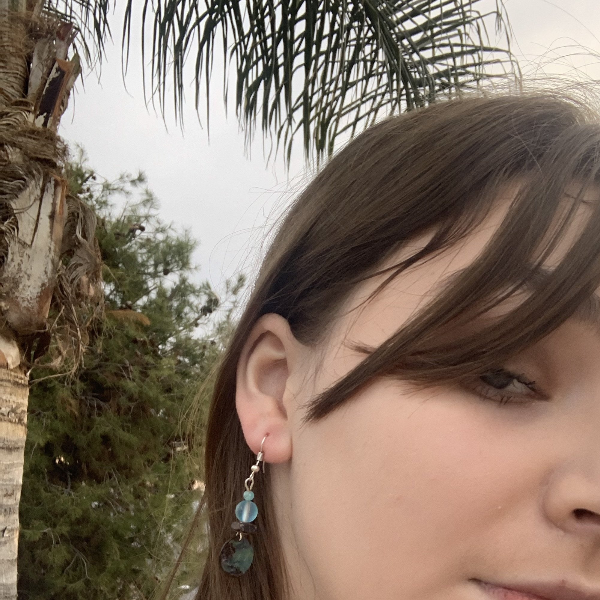 Shell Coin Earrings