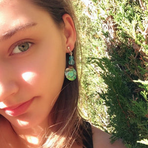 Shell Coin Earrings