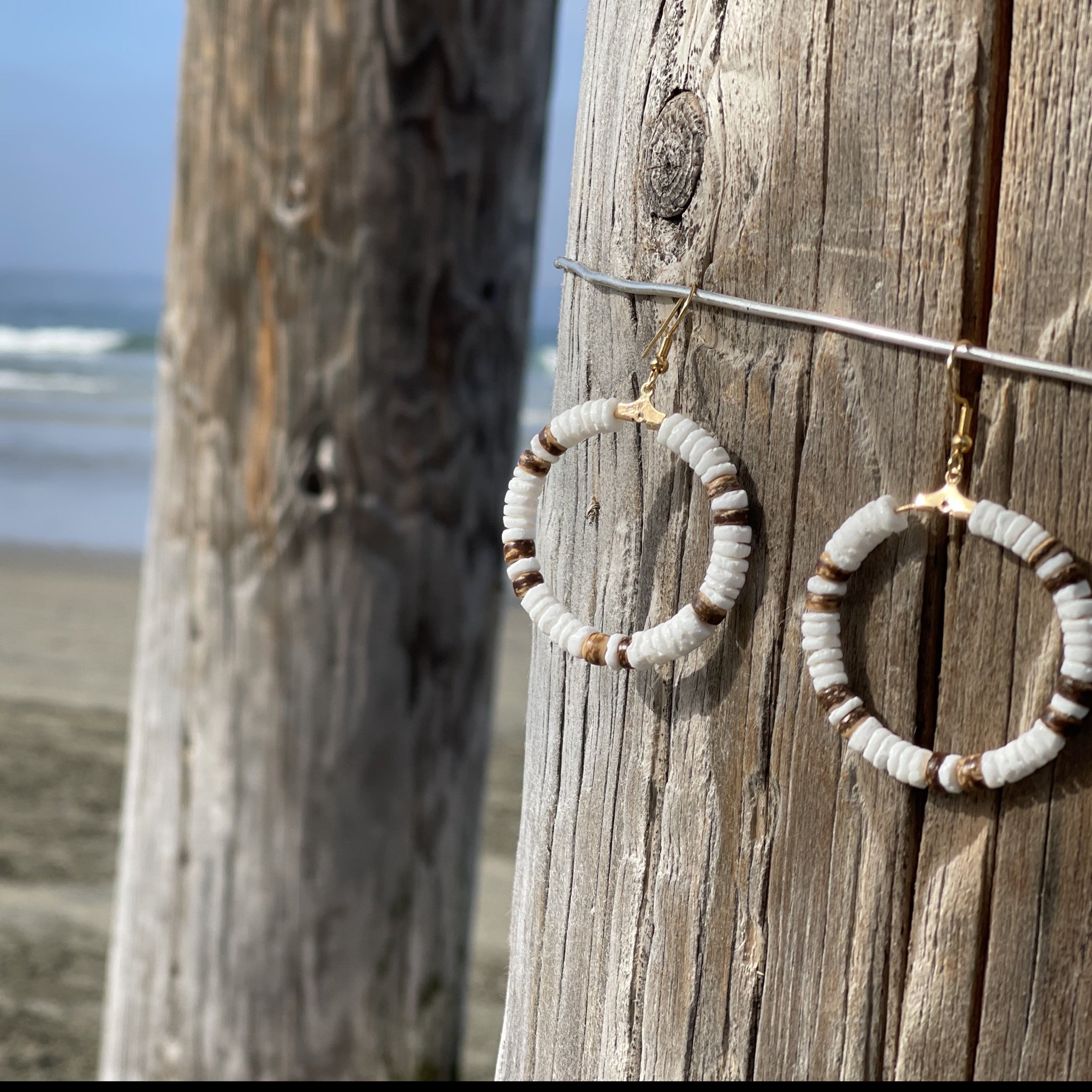 Coco Striped Earrings & Bracelet