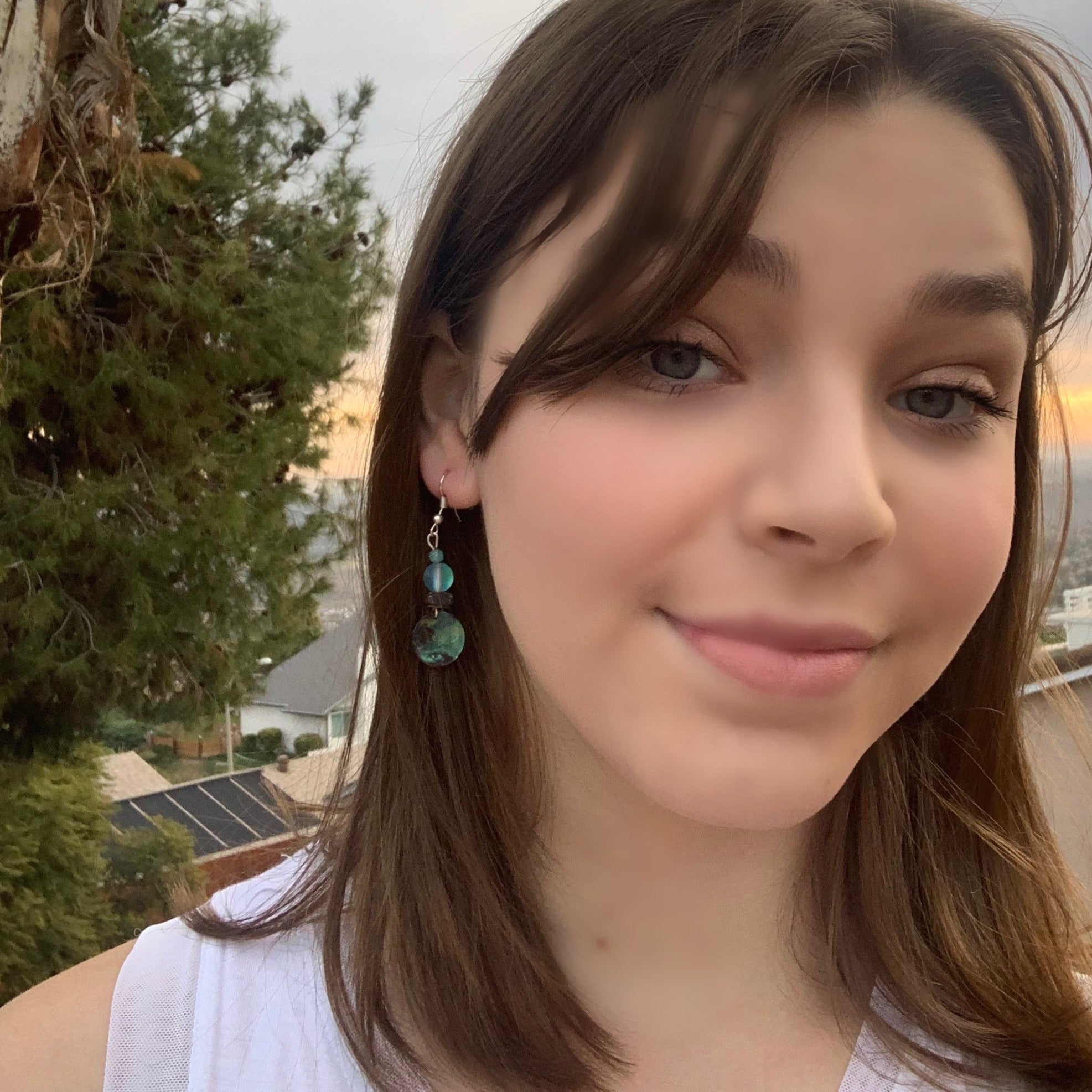 Shell Coin Earrings