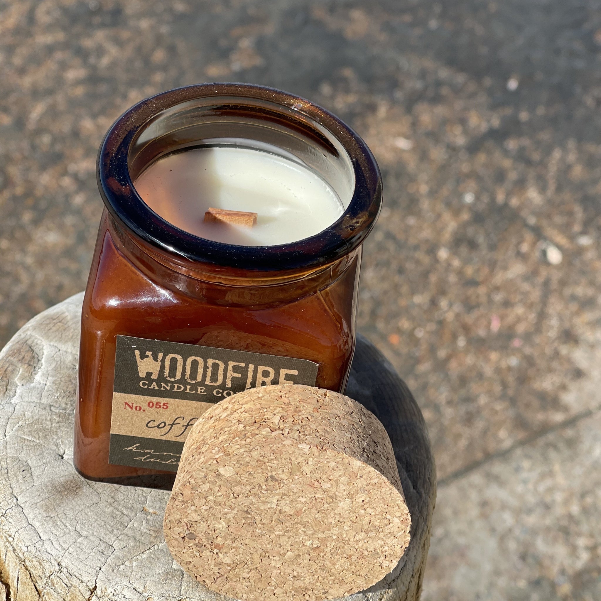 Amber Apothecary Wood Wick Soy Candle
