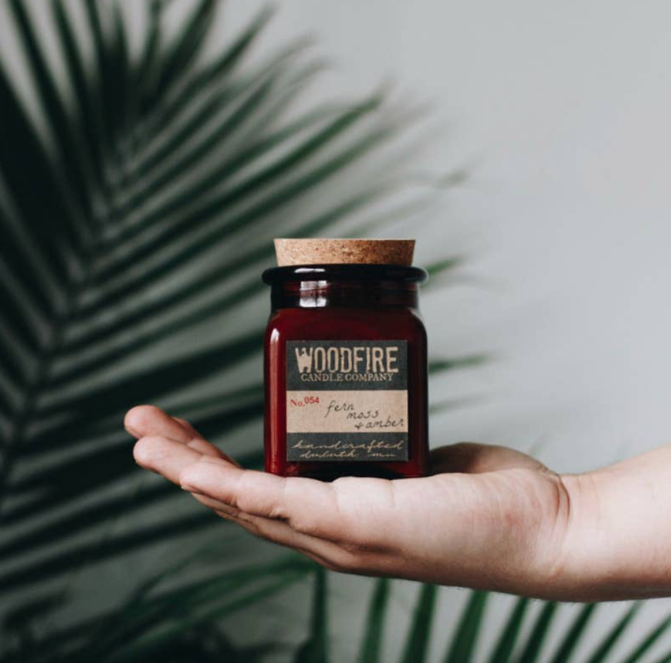 Amber Apothecary Wood Wick Soy Candle