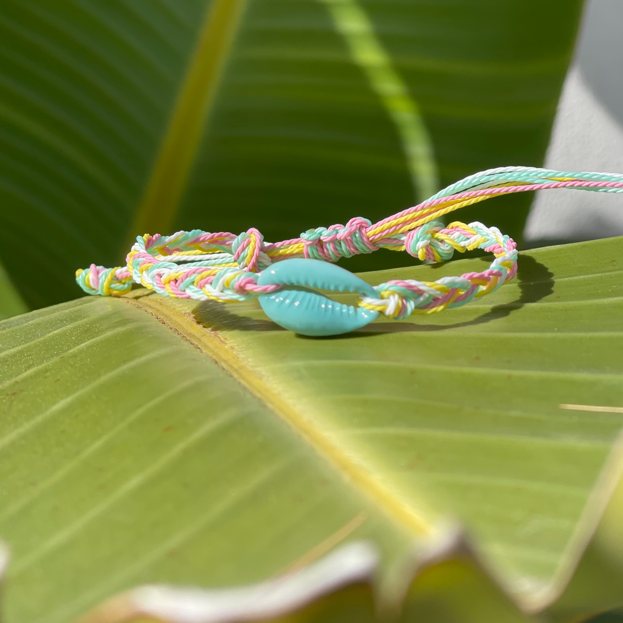 Pretty Pastels Cowrie Bracelet