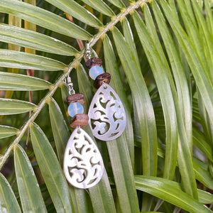 MOP Carved Teardrops