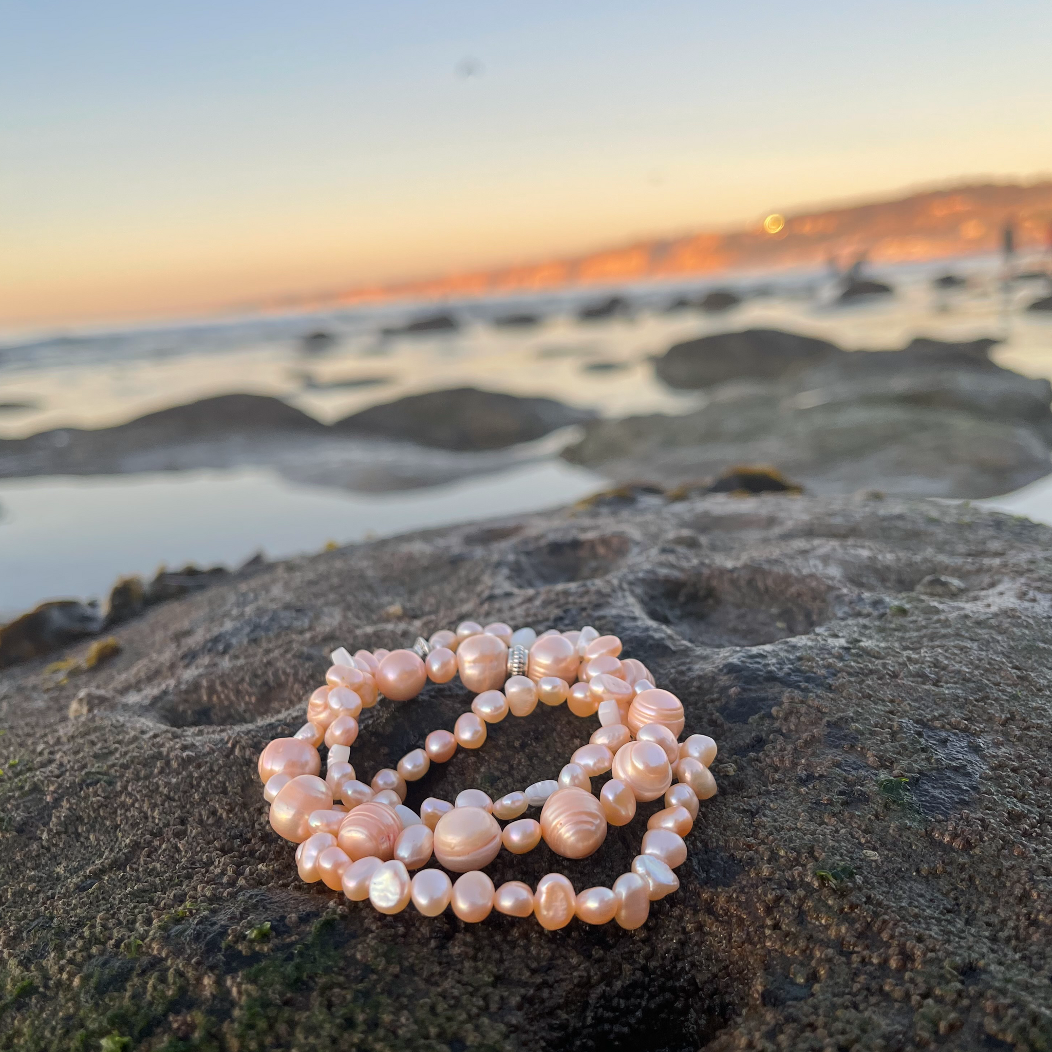 Peachy Blush Arm Stack