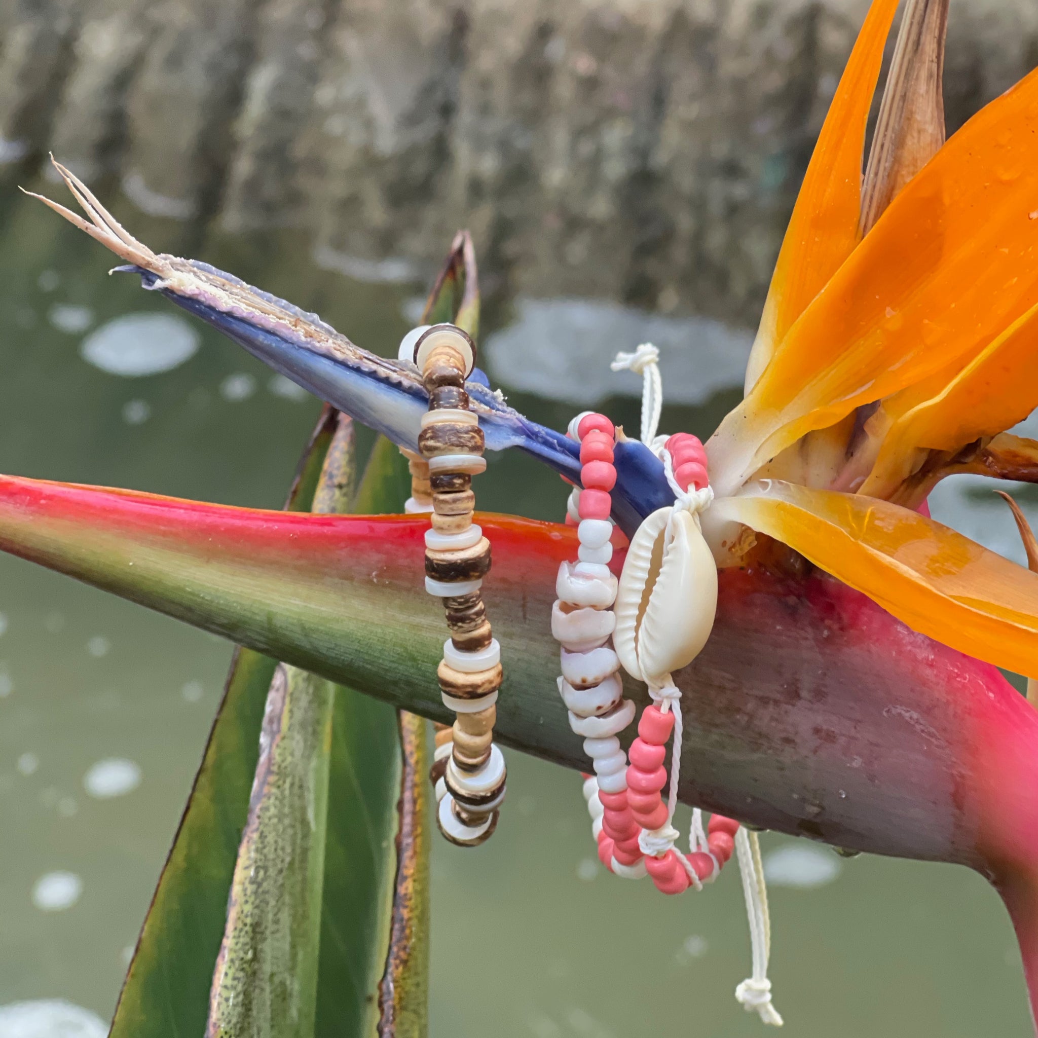 Bird of Paradise Bracelet Stack