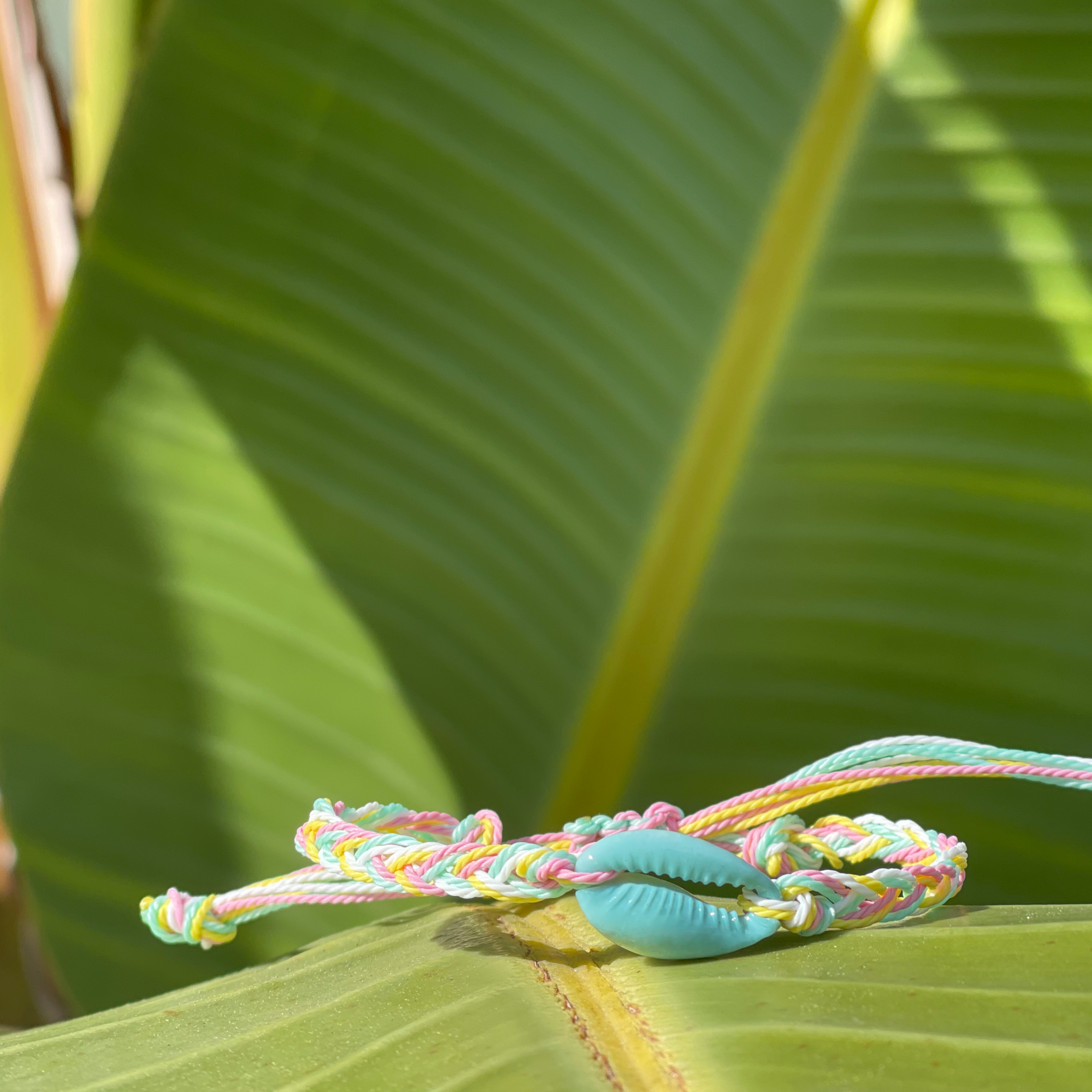 Pretty Pastels Cowrie Bracelet