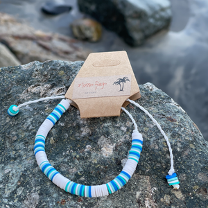 Blue Green Striped Bracelet