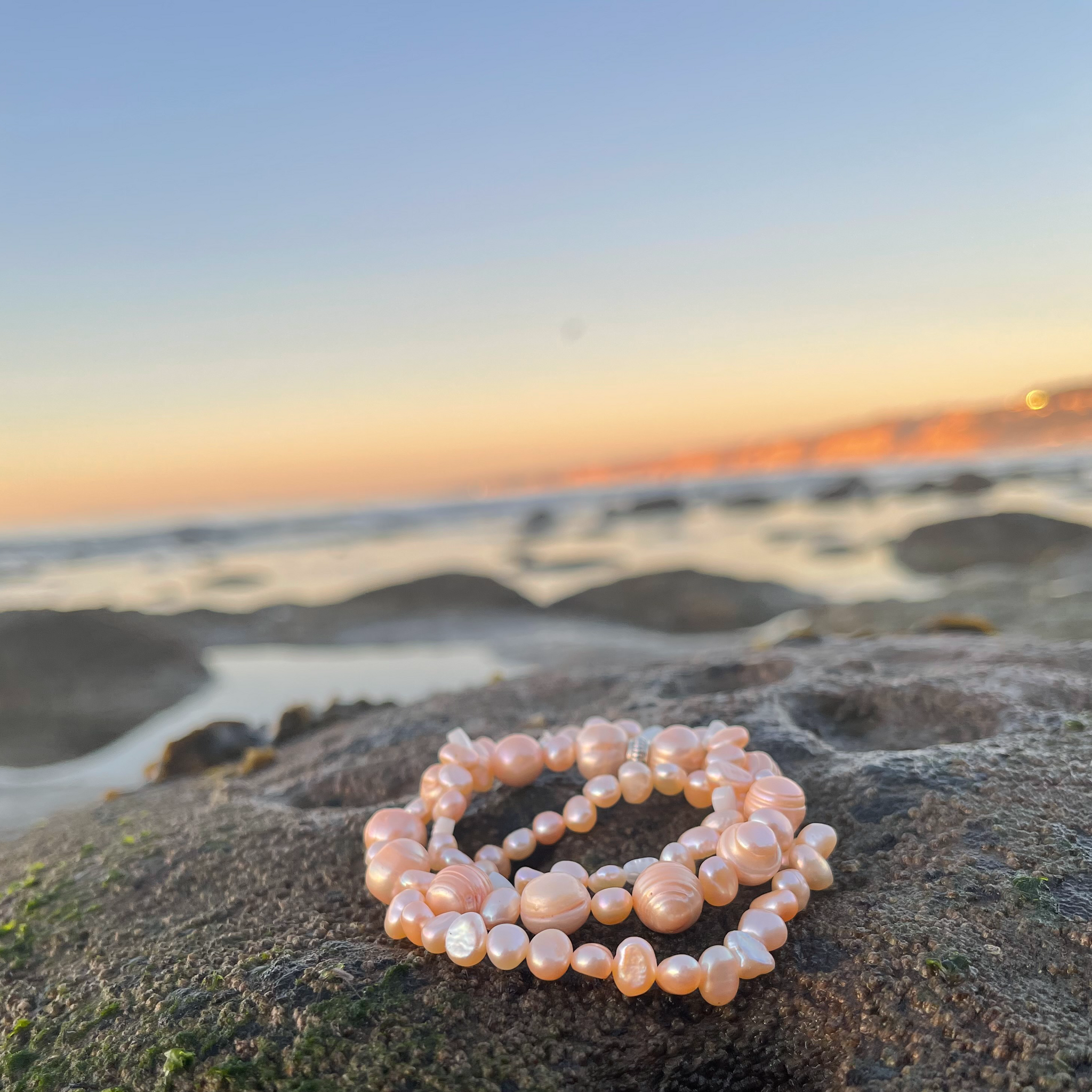 Peachy Blush Arm Stack