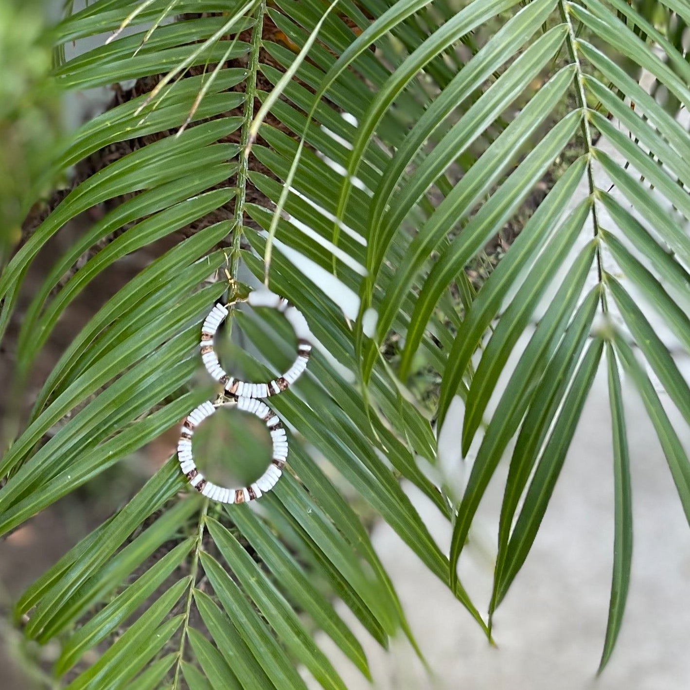 Coco Striped Earrings & Bracelet