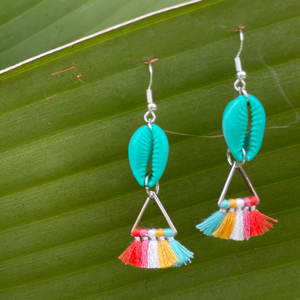 Tropical Fan Earrings