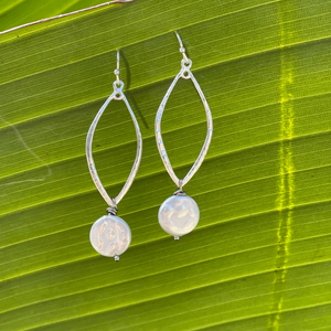Cat Eye Flat Pearl Drops